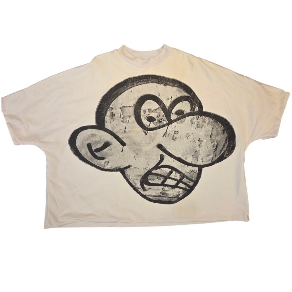 Billionaire Studios Wimpy Kid White Tee Mens Oversized Heavyweight Cotton Sz M